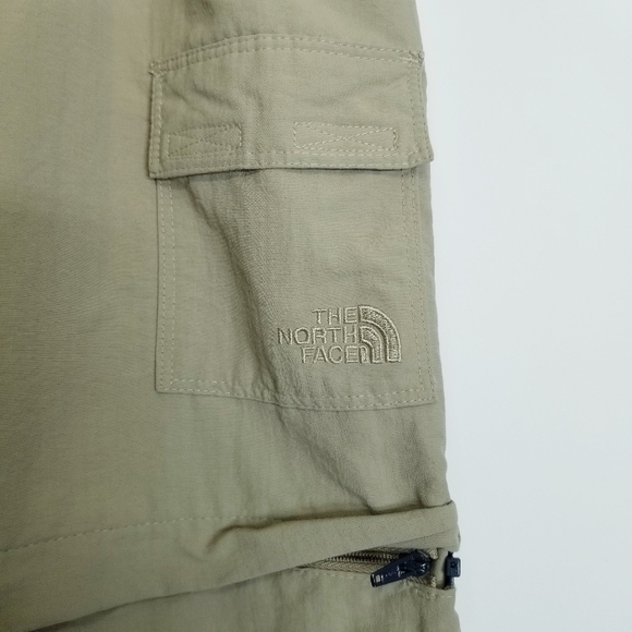 The North Face Convertible Shorts Pants in color‎ Khaki size 14 women's - Picture 2 of 16